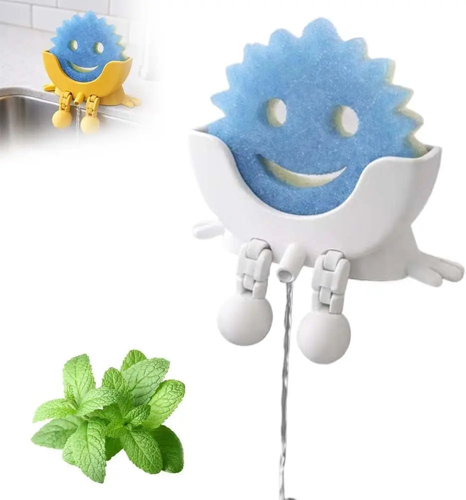 Hanging Sponge Holder with Drainage – Space-Saving Kitchen Sink Organizer