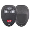 A black replacement remote key fob with three buttons, including a lock icon and a panic button.