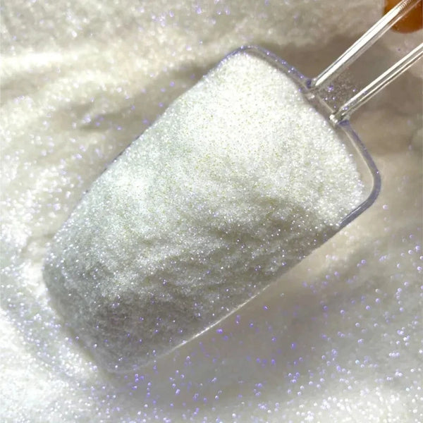 White Iridescent Ultra Fine Glitter Dust