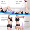6-Tube Resistance Band with Foot Pedal