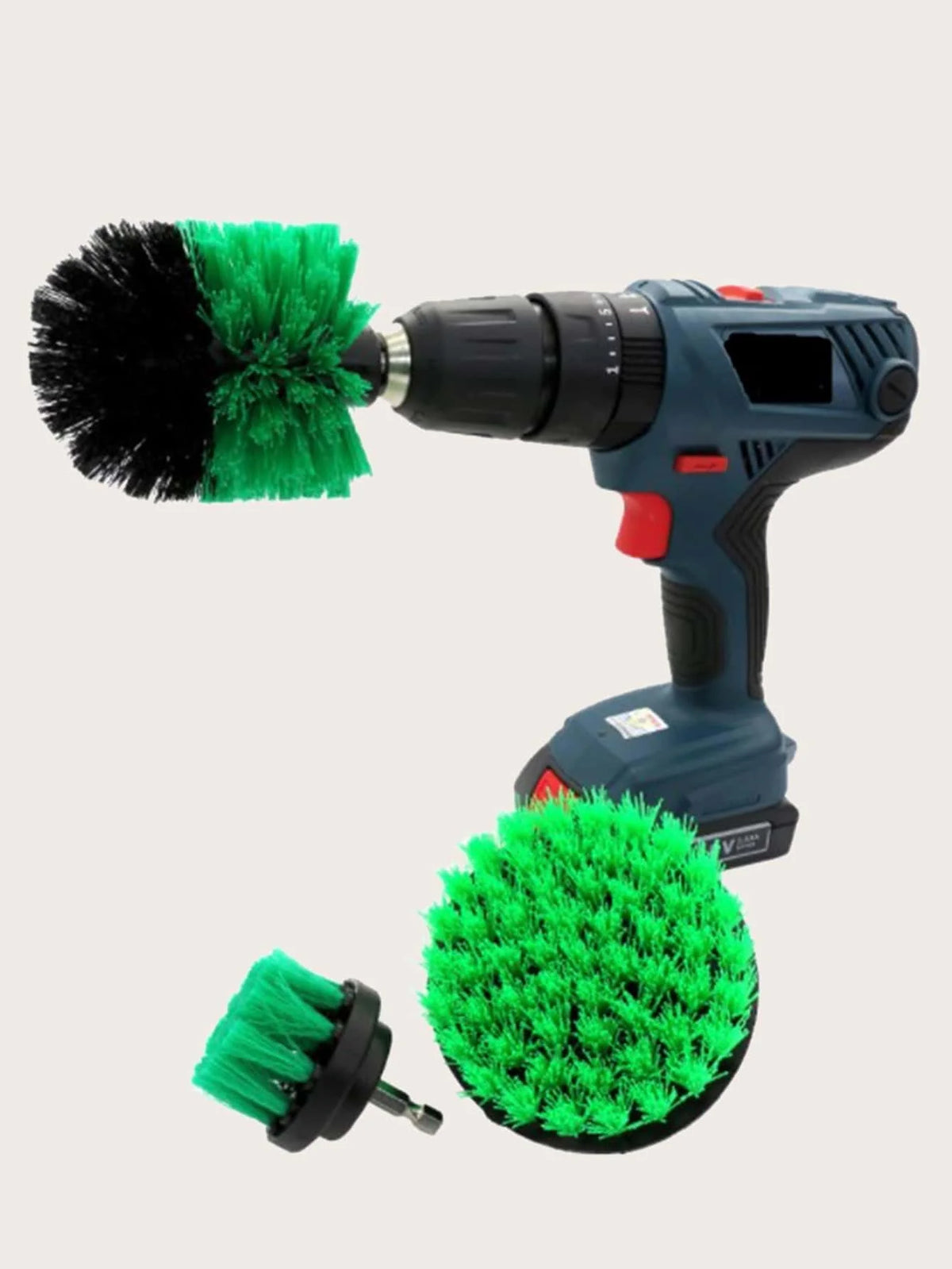 Rotary Drill Brush Cleaning Kit for Deep Scrubbing