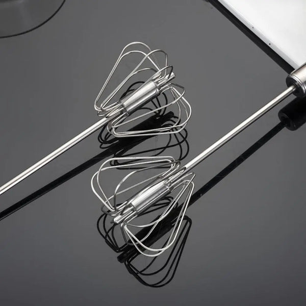 Stainless Steel Manual Rotary Whisk