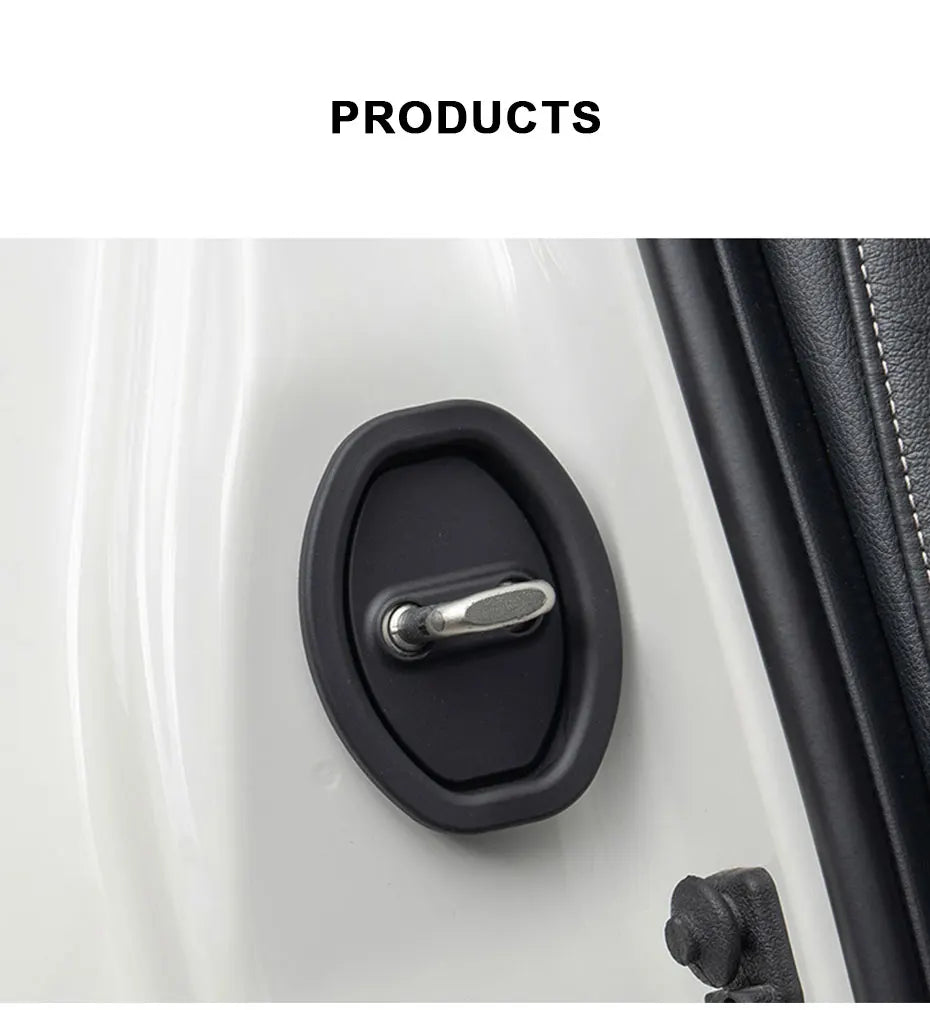 Silicone Car Door Lock Protector Covers (Set of 4)