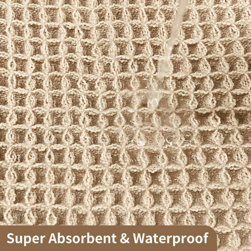 Waffle Weave Bath Mat with Non-Slip Backing