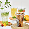Disposable Plastic Cups with Lids (50-Pack)