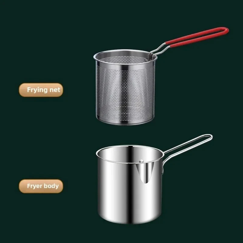 Stainless Steel Deep Fryer with Basket
