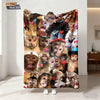 Funny Monkey Print Flannel Blanket – Soft & Cozy Throw