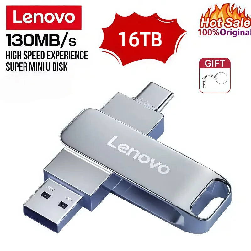 Lenovo USB 3.2 Flash Drive – High-Speed Metal Storage