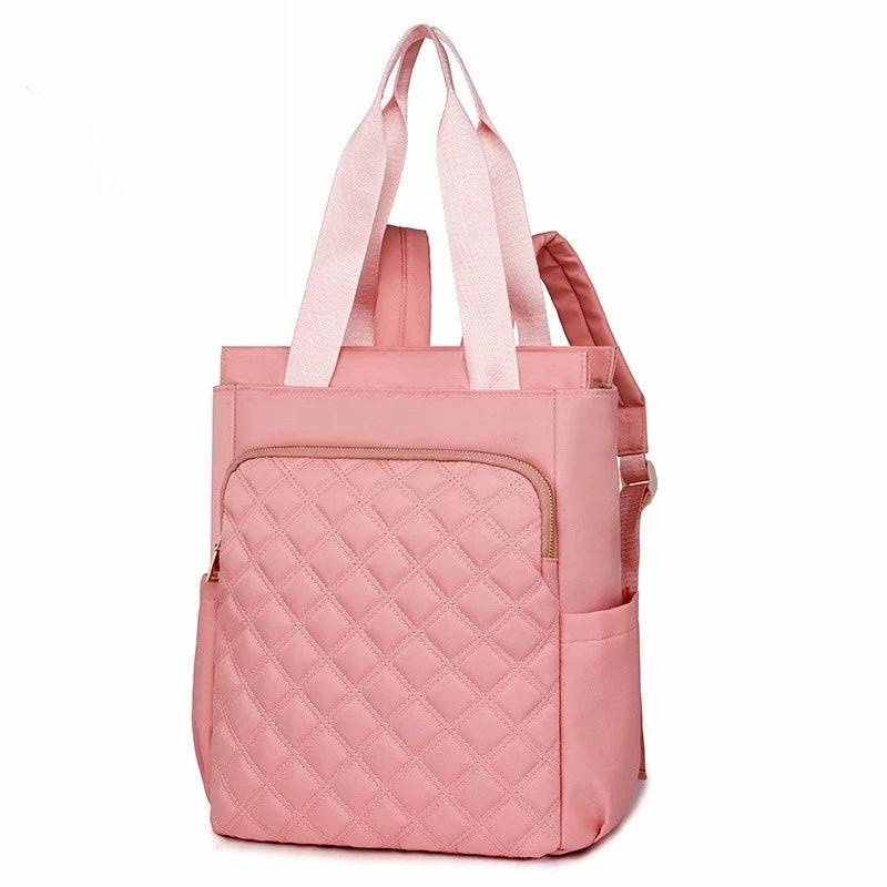 Quilted 2-in-1 Tote and Rucksack for Women