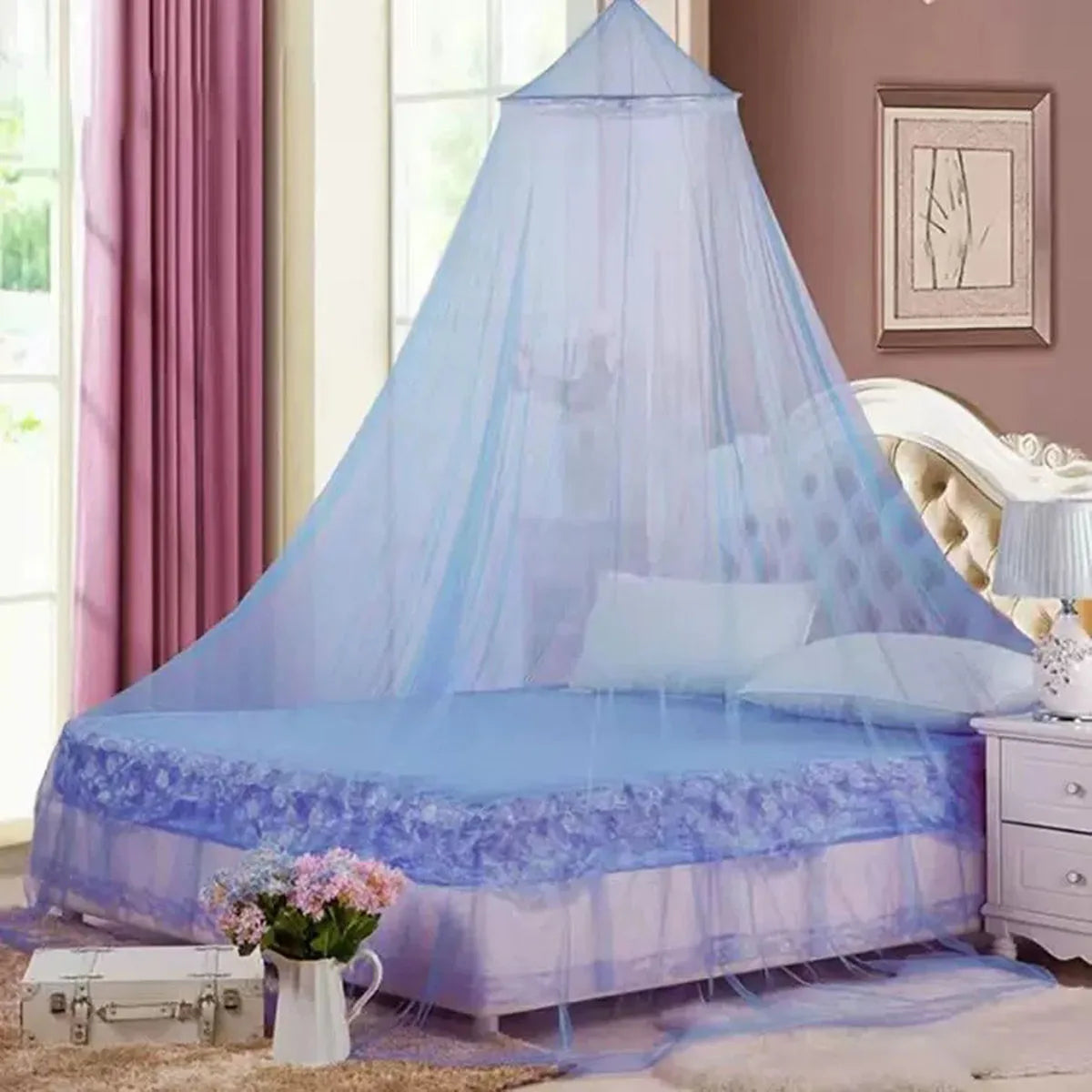 Hanging Dome Mosquito Net for Double Bed