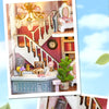 DIY Miniature Wooden Dollhouse Kit with Lighting