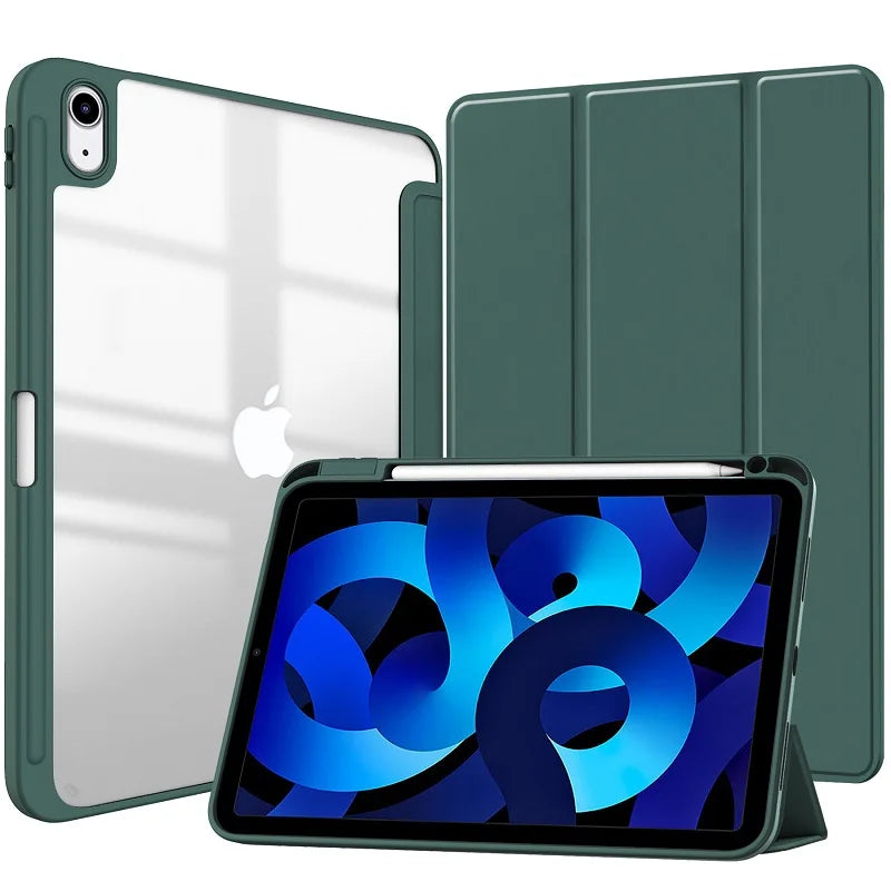 Slim Smart Cover Case for iPad with Pencil Holder