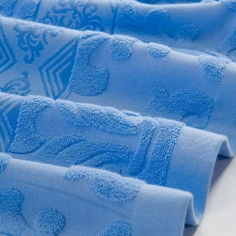 Couverture en coton jacquard