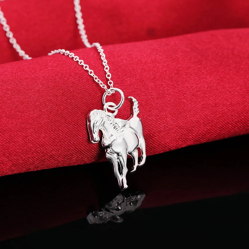 Sterling Silber Pferdekette