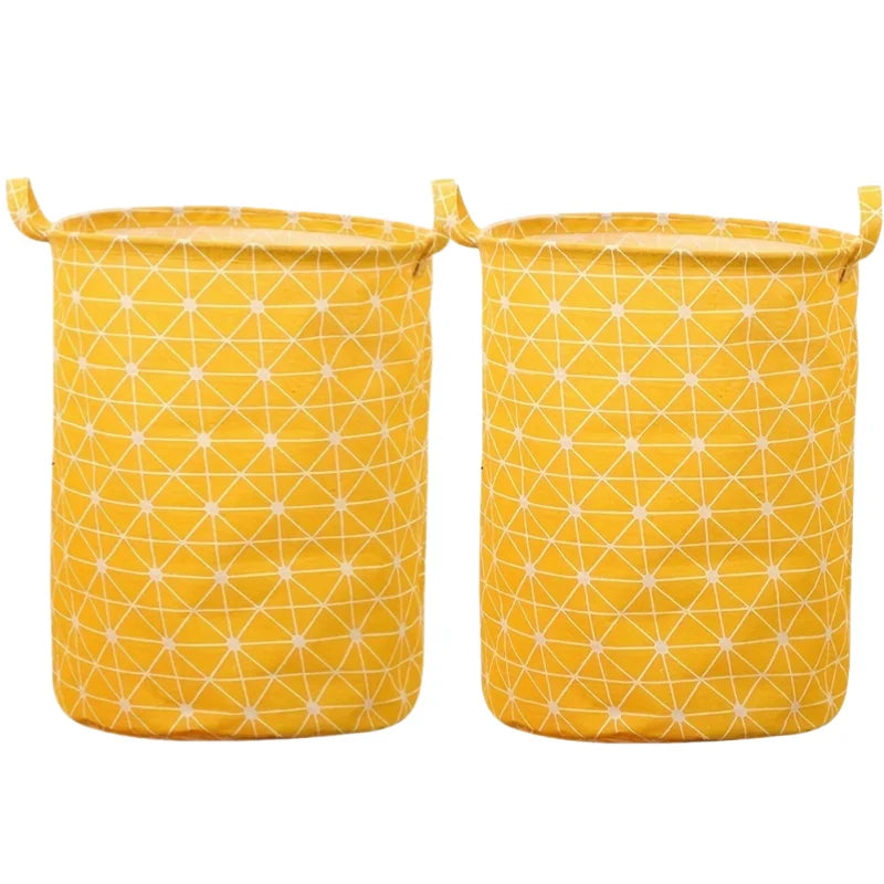 Foldable Fabric Laundry Basket with Handles