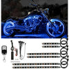 RGB Motorcycle Under-Glow LED Light Kit with Remote
