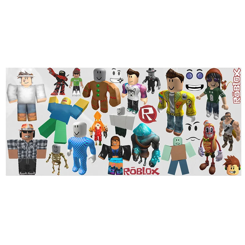Pegatinas Decorativas UV DTF con Temática de Roblox