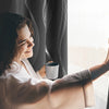 Silver Wave Pattern Blackout Curtains with Thermal Insulation and Noise Reduction