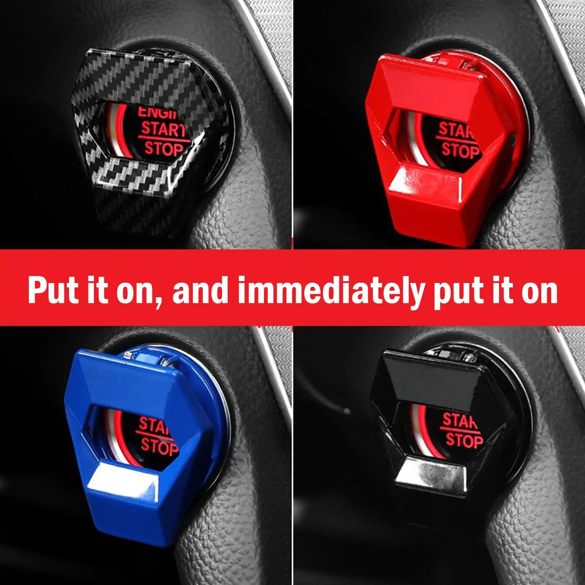 Engine Start Button Cover – Anti-Scratch Decorative Trim