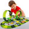 Climbing Dinosaur Car with Flexible Race Track