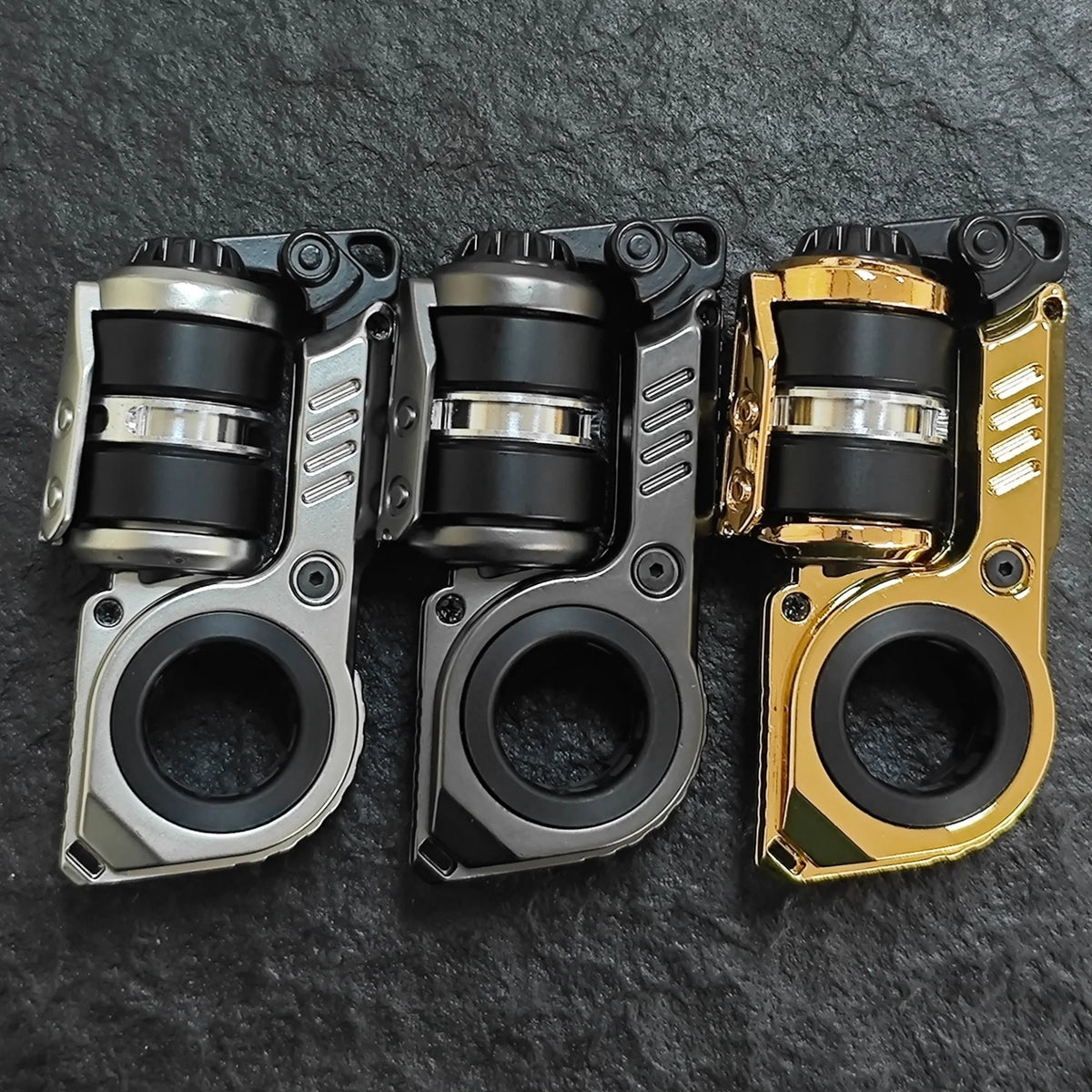 Precision Metal Fidget Slider with Ratchet Mechanism