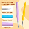 Ergonomic Crochet Hook Set with Accessories and Storage Bag