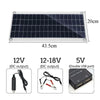 Portable Solar Power Kit with Multi-Output Controller