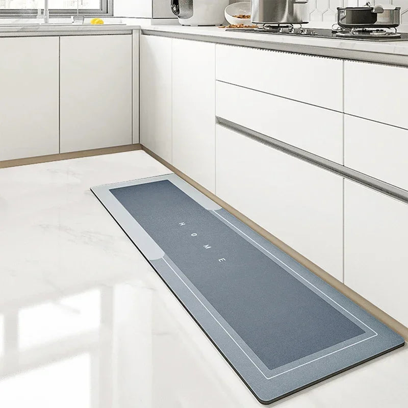 Diatomite Quick-Dry Kitchen Mat with Non-Slip Latex Backing