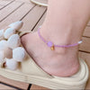 Handwoven Crystal Anklet with Natural Stone Charms