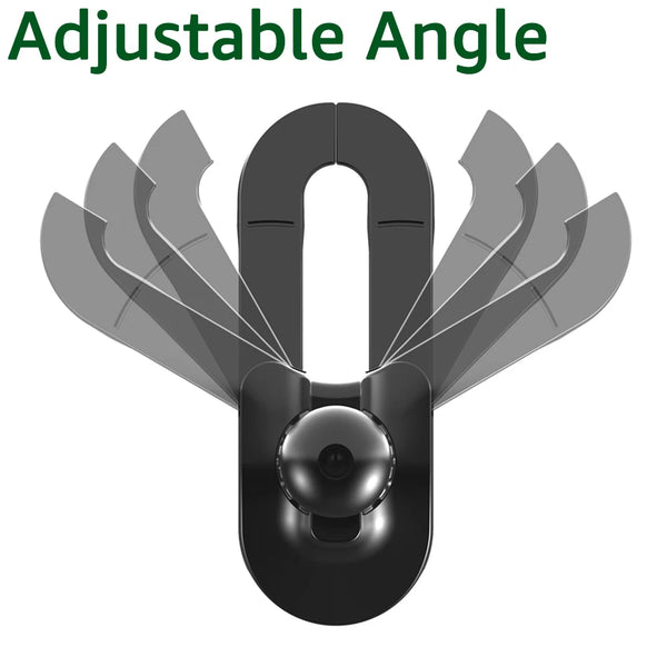 A black adjustable angle phone mount adapter with multiple folding wings for car air vents.