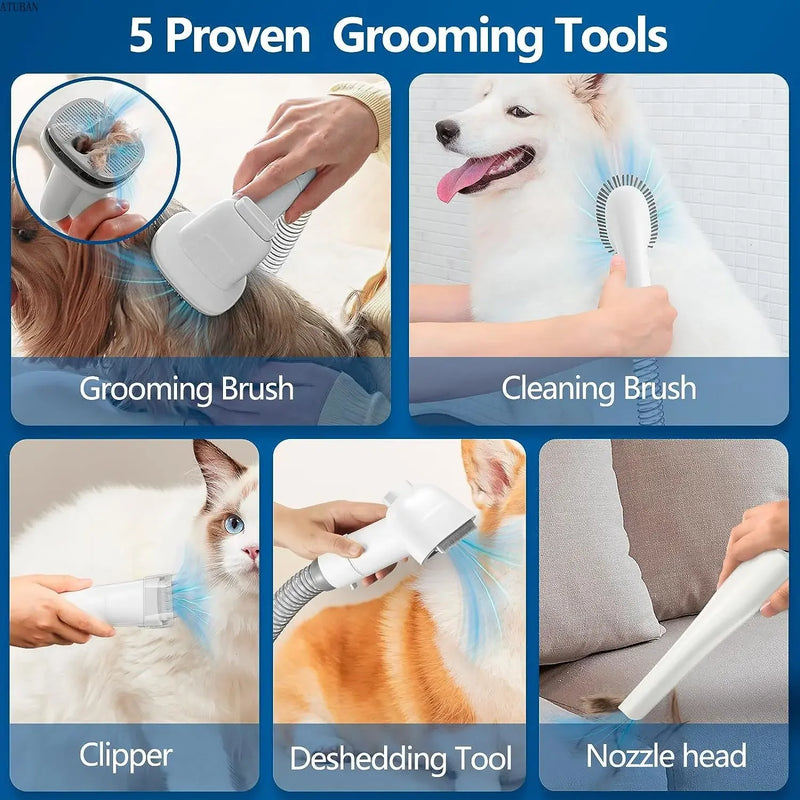 Quiet Pet Grooming Vacuum Kit