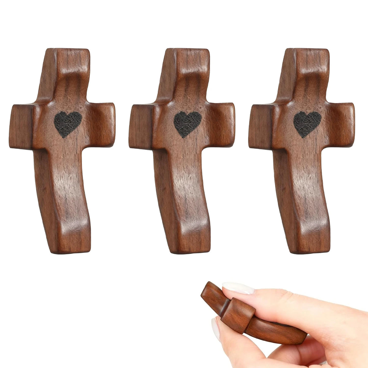 Handmade Pocket Prayer Cross for Comfort and Reflection
