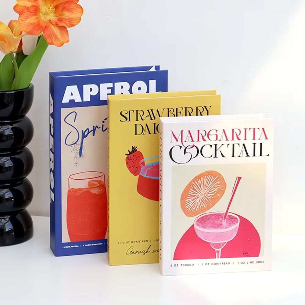 Set of 3 Decorative Faux Books for Shelf & Coffee Table Styling