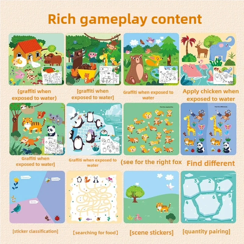 Reusable Water Drawing Book for Kids