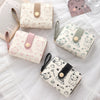 Cute Cat Face PU Leather Coin Purse with Wrist Strap