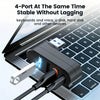 180° Rotating USB-C & USB-A Hub with 3-Port Expansion