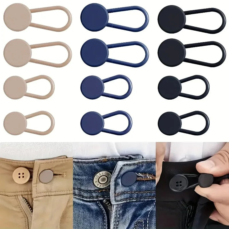 No-Sew Jeans Waist Extender Buttons (4-Pack)