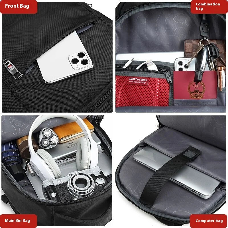 Anti-Theft Laptop Backpack with USB Charging Port