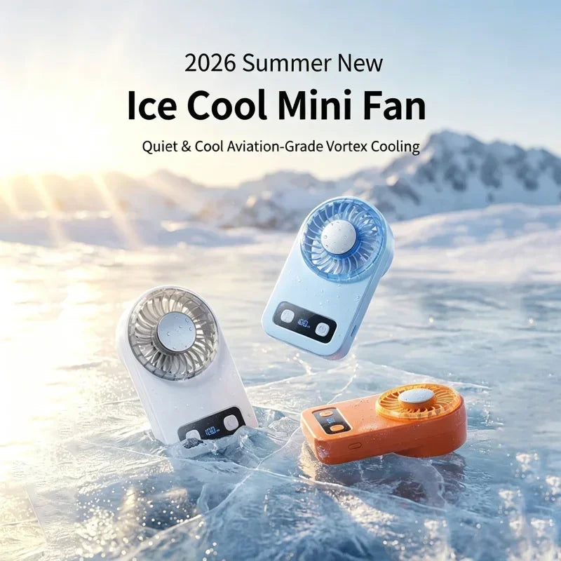 Ventilador Portátil de Mano con Tecnología de Enfriamiento TEC