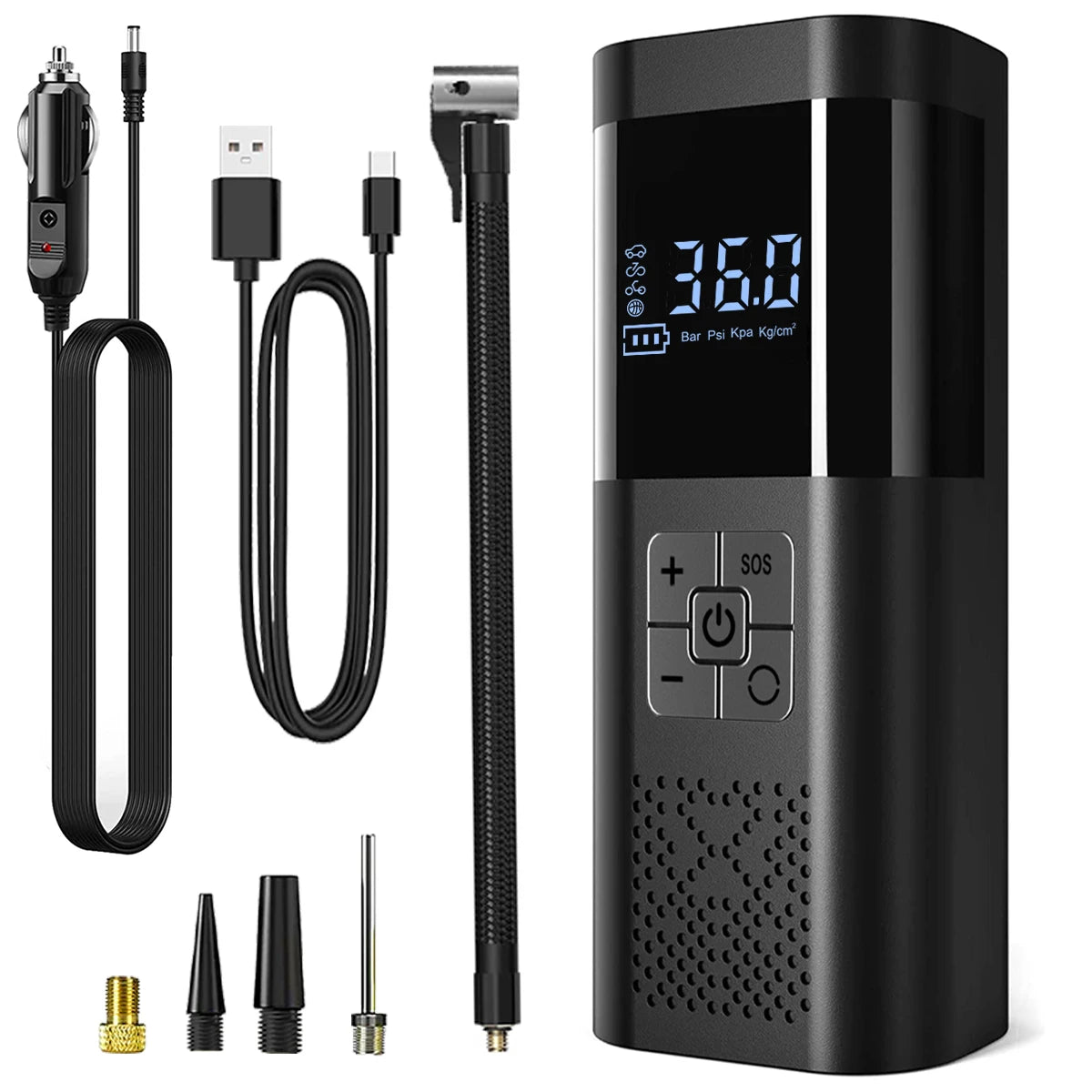 Portable Tire Inflator and Air Compressor