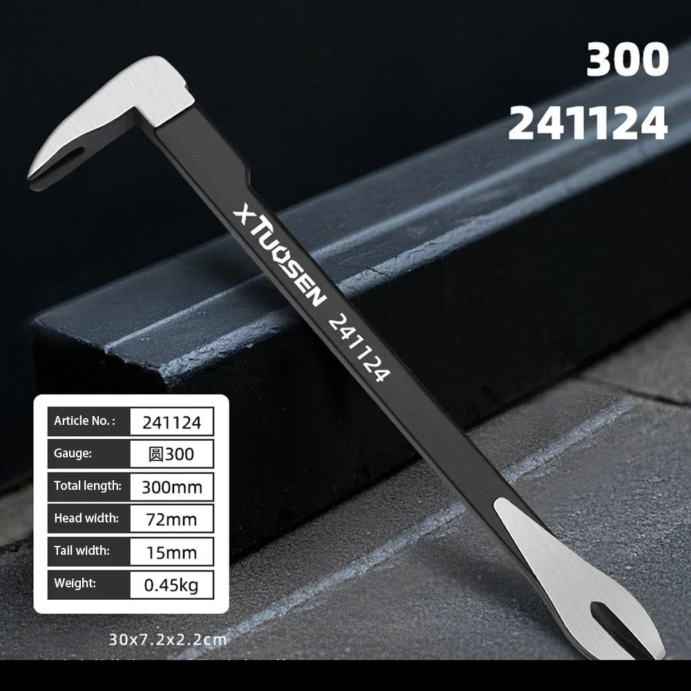 Heavy-Duty Nail Puller Crowbar for Woodworking
