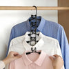 Space-Saving Layered Hangers with Non-Slip Coating