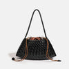 Handwoven Hobo Shoulder Bag with Large Inner Pocket