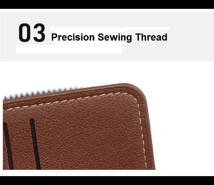 Vintage Compact Zipper Wallet for Men
