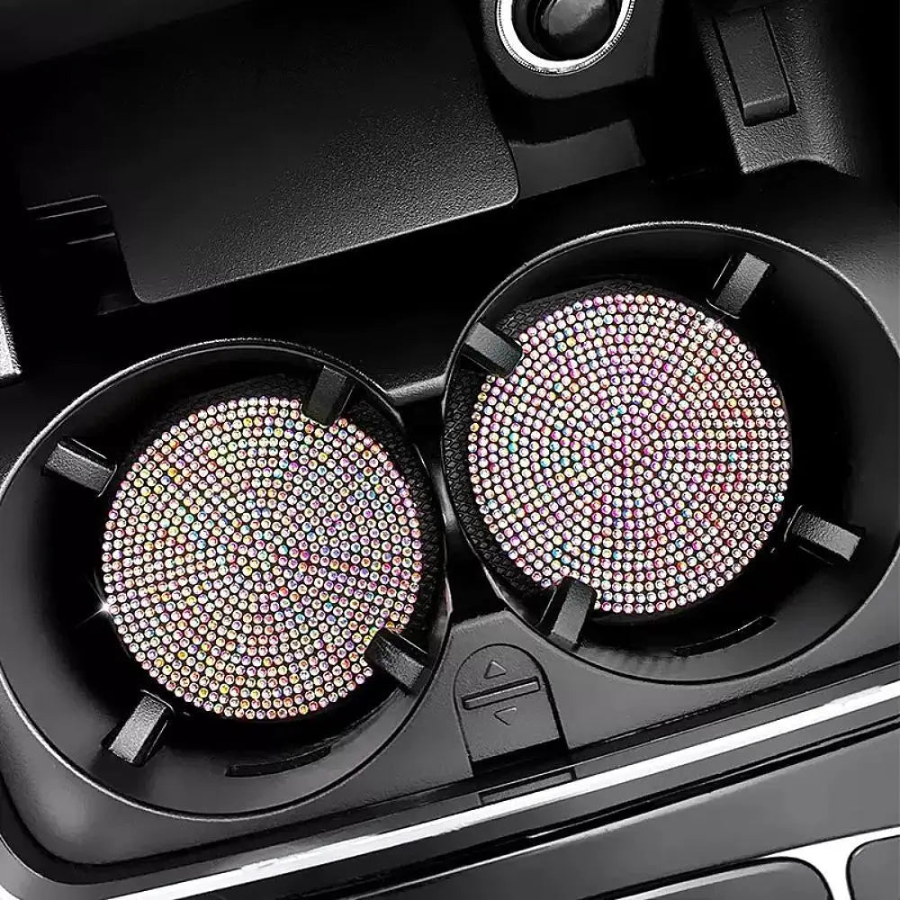 Crystal Car Cup Coasters (Set of 2)