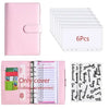 A6 PU Leather Budget Binder with Cash Envelope Organizer