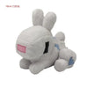 A soft white plush doll resembling a rabbit, inspired by Minecraft characters.