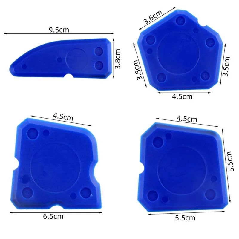 5-Piece Silicone Caulking Tool Kit with Scraper and Spreader