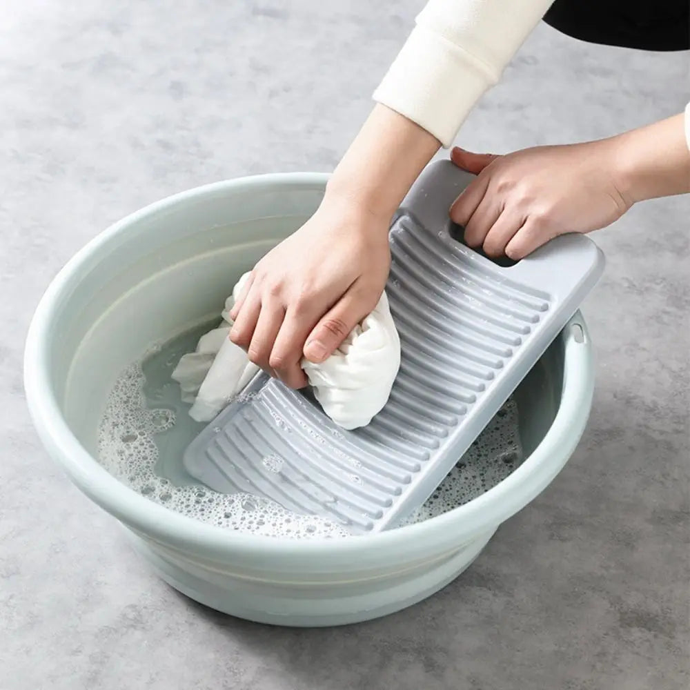 Compact Hand Washing Board with Non-Slip Base