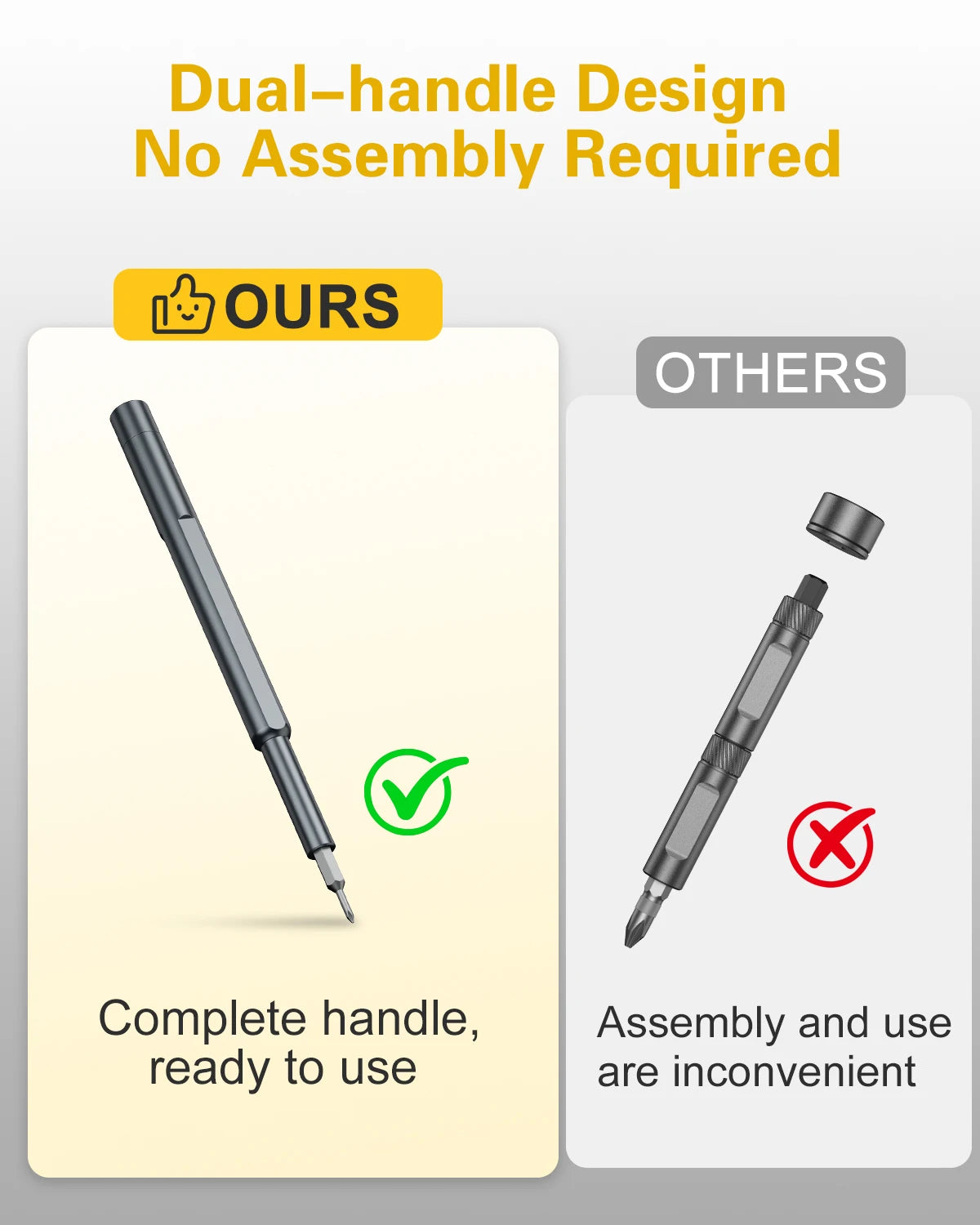 70-in-1 Ratchet Screwdriver Set with T-Handle and Magnetic Bits